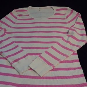 JCREW PINK AND IVORY THERMAL